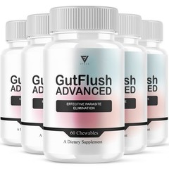 (5 Pack) Gut Flush Premium Probiotic Supplement, GutFlush Pills (300 Capsules)