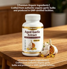 Aged Garlic Extract –120 Count Odorless Garlic Supplement Immune Support