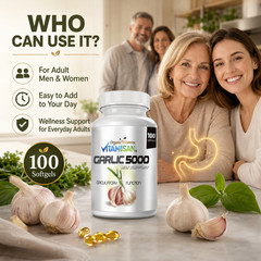 2x GARLIC OIL 5000 Cardiovascular Heart Cough Cold Support 200 ct OV