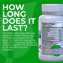HALLCOLON -Supplement Digestive System – Detox Support – Colon cleanse – 90 cap