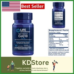 Super Ubiquinol CoQ10 100 mg – 60 Softgels for Heart Health & Cellular Energy