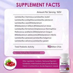 Women’s Probiotic 120pcs, Relieve Occasional Bloating, Promote Digestion Health