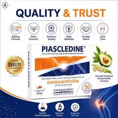Piascledine 300mg 30`s Capsules Anti Rheumatic Osteoarthritis Joint Pains