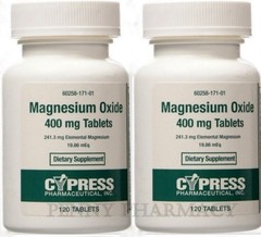 CYPRESS Magnesium Oxide 400mg 120ct ( 2 pack ) ^