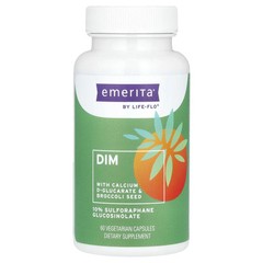 2 X Emerita, DIM with Calcium D-Glucarate and Broccoli Seed, 60 Vegetarian Caps