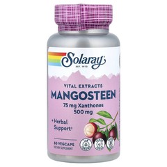 2 X Solaray, Vital Extracts, Mangosteen, 500 mg, 60 VegCaps