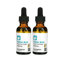 (2-Pack) Folinic Acid Drops – Daily Folinic Acid Liquid Drops Formula