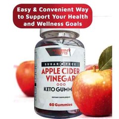 Keto ACV Gummies Sugar, Gluten & Gelatin Free, 240 Gummies – 4 PACKS (Expired)