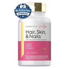 Cabello, Piel y Uñas con Biotina, Colágeno, Zinc y Vitaminas B6 C E 120 Softgels