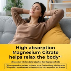 Nature Made Magnesium Citrate 250 mg per serving, Magnesium Supplements for Men