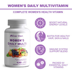 Multivitamin for Women – Complete Daily Multi mineral Vitamin Supplement 120Caps