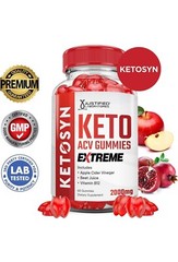 Ketosyn Keto ACV Gummies Extreme 2000MG Apple Cider Vitamin B12 Beet 60 Gummies