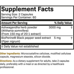 Ashwagandha Extra Strength 3000 Mg – Stress And Mood Support, Increased Energy