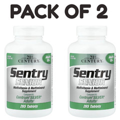 21st Century Sentry Senior® – Supplement for Adults 50+ – 265 Tablets – Pack of