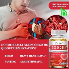 COQ10 Promotes Healthy Mouth And Gums Supports Energy Generation 30-120 Capsules