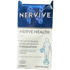 Nervive Nerve Health Dietary Supplement 30 Tablets Exp: 05/2027 Free Shipping!