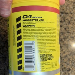 C4 Sport Pre-Workout Powder NSF Certified Hawaiian Punch 50 Servings 630g