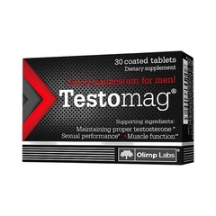 Testomag – 30 Tablets – Vitamin B6 Ashwagandha Magnesium Energy Vitality Testo
