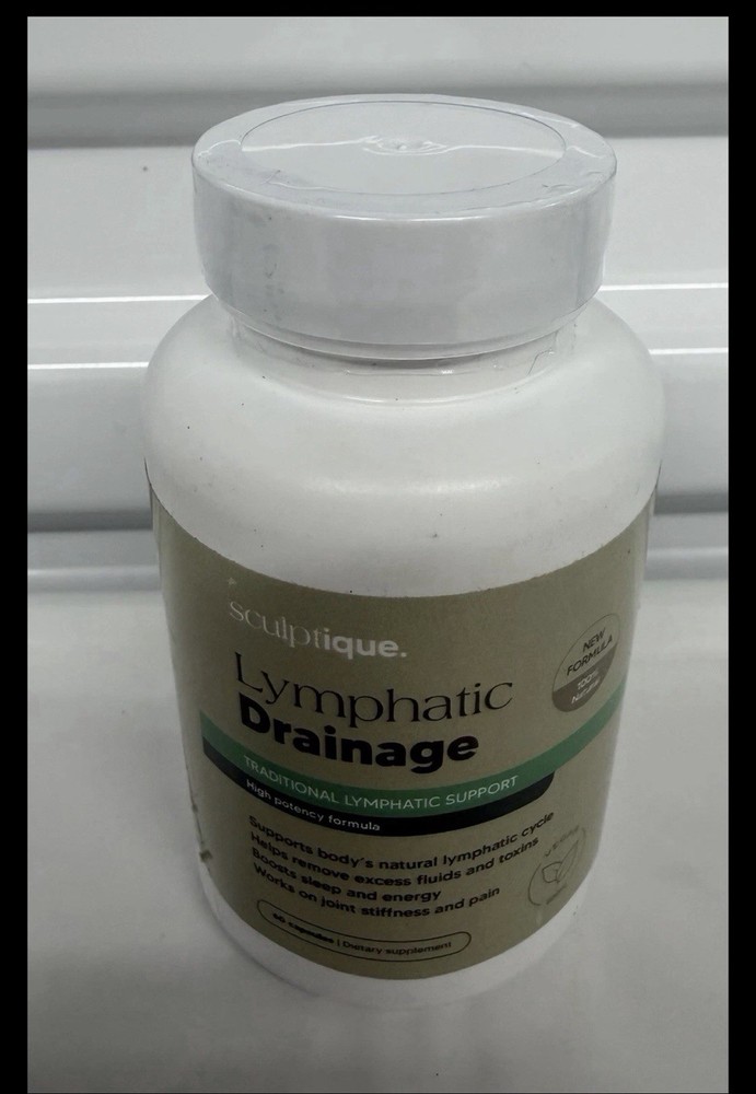 Sculptique Lymphatic Drainage Dietary Supplement 60 Capsules Exp 02/2028 Sealed