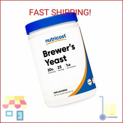 Nutricost Brewers Yeast Powder 1LB (16oz) – Non-GMO, Vegetarian Friendly