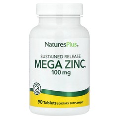 2 X NaturesPlus, Mega Zinc�, Sustained Release , 100 mg, 90 Tablets