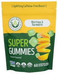 Kuli Kuli Super Energy Gummies Energy Supplements with Moringa, Caffeine-Free