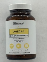 Just Ingredients Omega-3 DHA + EPA Supplement 60 Caps Exp 9/2027, FREE SHIPPING!