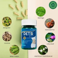 Deto Fitness Dets supplement in its New Packaging set of 4 bottles