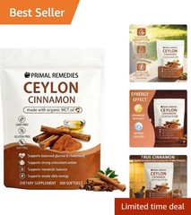 Primal Remedies Ceylon Cinnamon Made with mct Oil – 300 Softgels, 7200mg Cey…