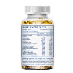 Hyaluronic Acid Capsules | 850 mg | 120 Capsules | Non-GMO | by NATURE’S LIVE