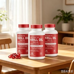 3X Antarctic Omega-3s Oil 1000mg with Krill EPA, DHA and Astaxanthin