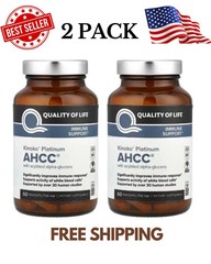 Kinoko Platinum AHCC, 2 PACK, Immune Support, 750 mg, 60 capsules each 120 co…