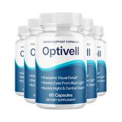 5-Pack Optivell Capsules – Optivell for Vision & Eye Health Support – 300 Caps