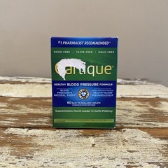Garlique Healthy Blood Pressure Supplement 60 Caplets Odor Free Vegan EXP 2/27