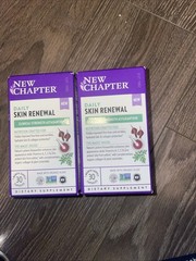 New Chapter Lot Of 2 Daily Skin Renewal Clinical Strength 60 Capsules 08/27