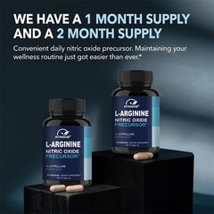 Extra Strength Nitric Oxide Booster Supplement L-Arginin 3000mg Endurance/Energy