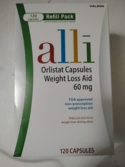 Alli Orlistat Weight loss Aid 120 Capsules expiration 02/28.**100% Authentic**