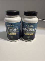 2 Nutrivein Organic Sea Moss 1600mg plus Bladderwrack & Burdock Keto, Detox, Gut