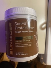 Sunrider SunFit Protein Plus Vegan Powder Shake Chocolate Mint 1.5 lb/680 g