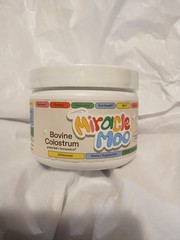 MIRACLE MOO Mother Natures Bovine Colostrum Grassfed Immunolin Supplement 60 SV.