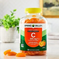 Spring Valley Extra Strength Vitamin C, 500 Mg Vegetarian Gummies, 120 Count NE