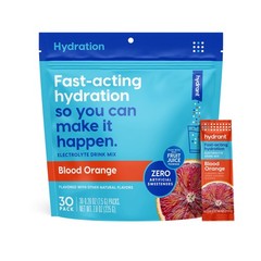 Hydrant Hydration Powder, Blood Orange Flavor, 30 Individual Instant Electro…