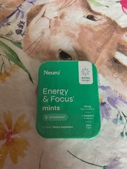 Sealed New Neuro Energy & Focus Mints Spearmint 1 Can With 12pcs EXP 5/27