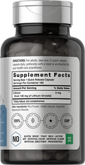 Lithium Orotate 130mg, 180 Capsules 5mg Bioavailable Elemental Lithium, Horbaach