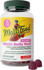 MegaFood Women’s Whole Body Multi Gummy STRAWBERRY 90 Ct Exp Oct. 2027
