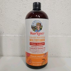 Mary Ruth’s Liquid Morning Multivitamin + Hair Growth Peach Mango 30oz (887 ml)