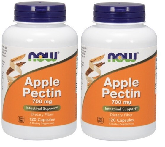 Apple Pectin 700 mg 120 Capsules by NOW Foods (2 Pack)