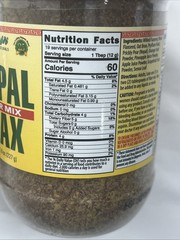 Sanar Naturals Nopal Flax Seed, 8 oz-Fiber Supple, Omega-3, Protein 4 Pack 4/28