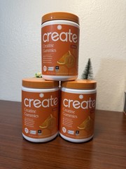 Create Creatine Gummies Orange Flavor 90 Count Creapure NSF Certified Sport