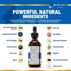 BioSource Labs Complex ProMAX Premium Diet Drops – 2 oz Bottle 3-Pack